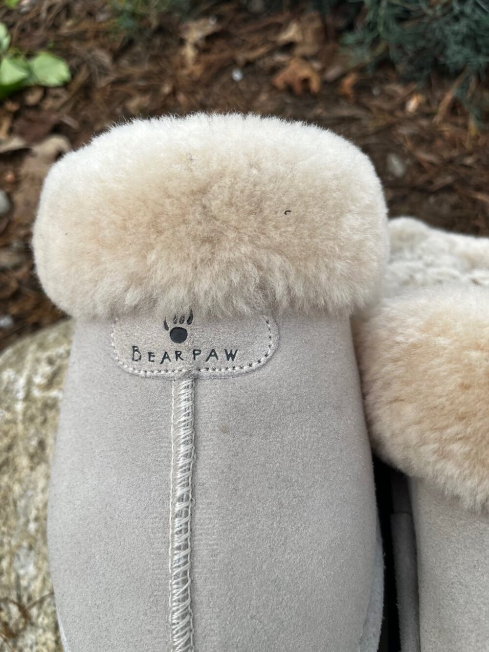 BearPaw Retro Loki Flatform Slippers w Fur lining Size 9 - Picture 3 of 6